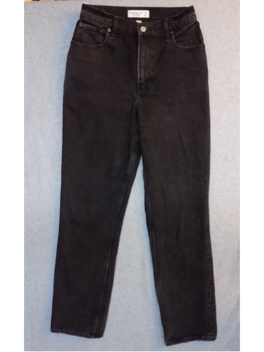 Women's Abercrombie & Fitch The '90s Straight Ultra High Rise Jeans Size 2 Black